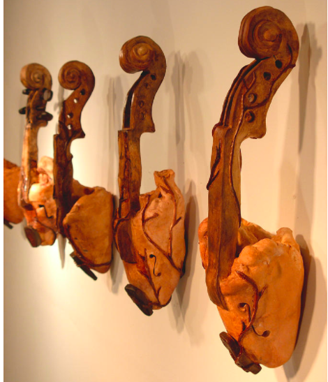 Violin Hearts, sculpture by Karissa Bishop https://fineartamerica.com/featured/violin-hearts-karissa-bishop.html